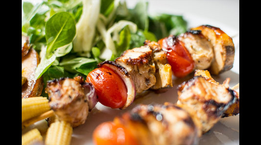 Grilled Chicken Skewers Recipe - HustleSauce